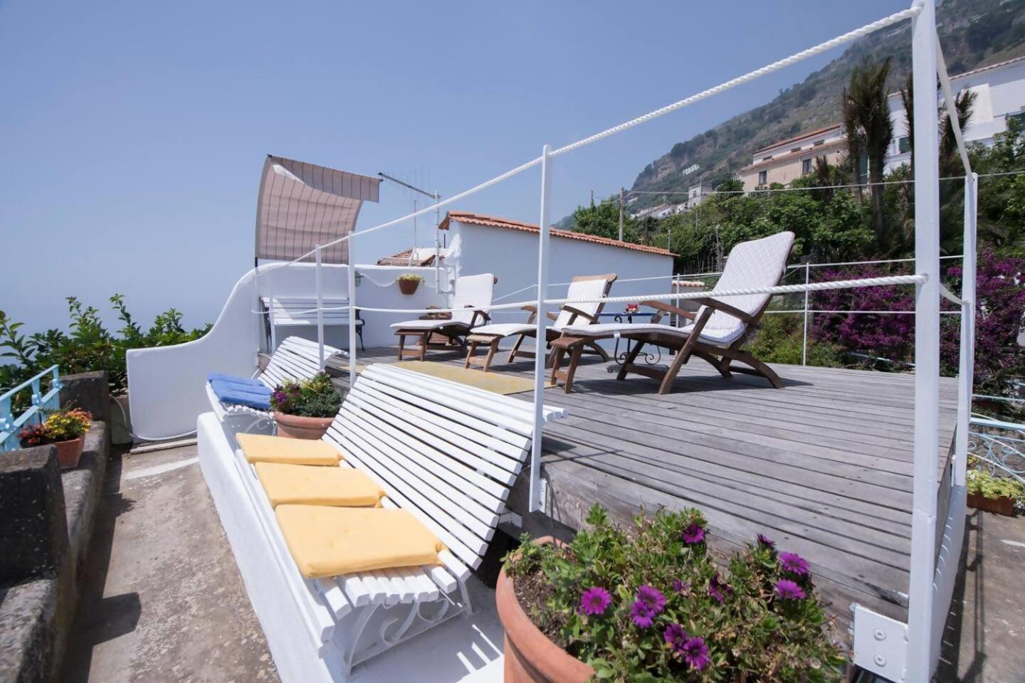 Perla Nel Blu Villa Affacciata Sul Mare كونكا دي ماريني المظهر الخارجي الصورة